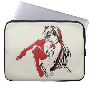Anime Neko Cat Girl, Cute Spicy Furry, RBP  Laptop Sleeve