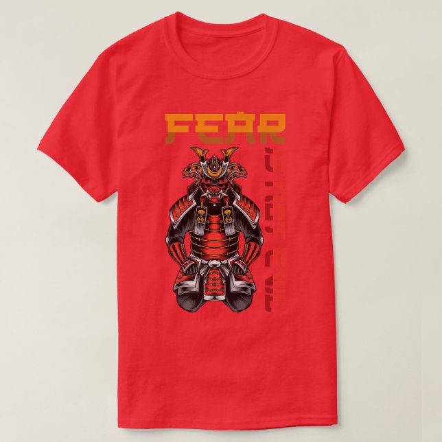 Anime Ninjas Fear Is Not Evil Samurai Katanas  T-Shirt (Design Front)