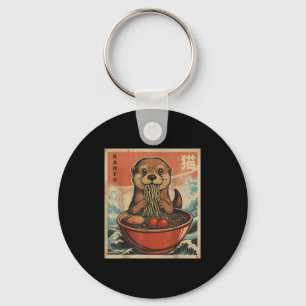 Anime Otter Ramen Japanese Funny Kawaii Gift Men W Keychain