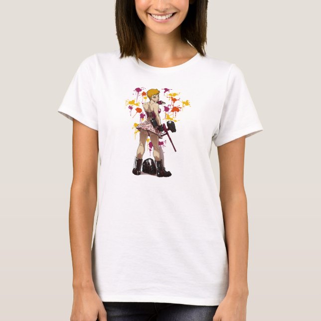 Anime Paintball Girls T-Shirt (Front)