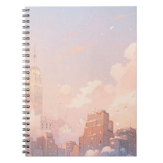 Anime Pastel City  Notebook