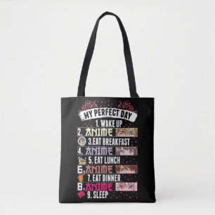 Anime Perfect Day Otaku Girl Japanese Manga Tote Bag