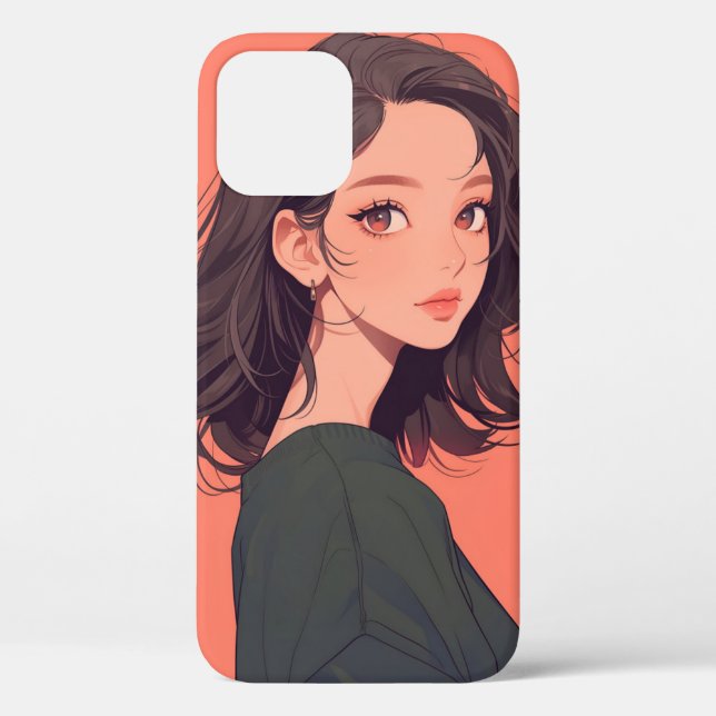 Anime Phone Case - Beautiful Anime Girl (Back)