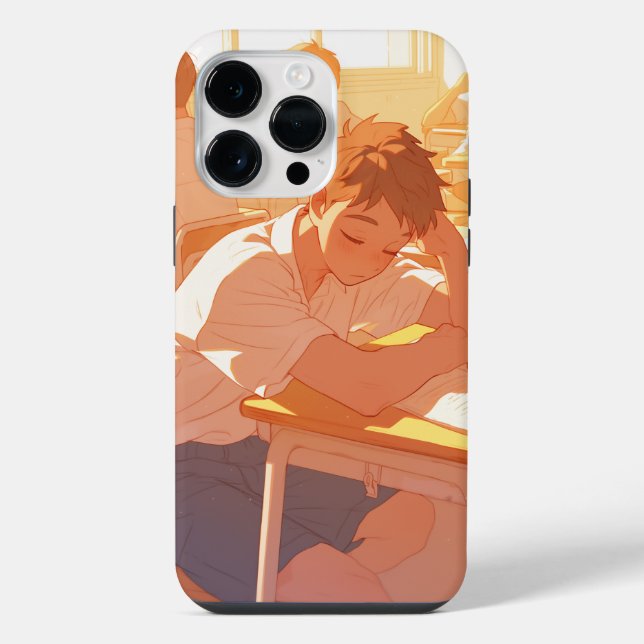 Anime Phone Case - Dozing Off in Class (Back)