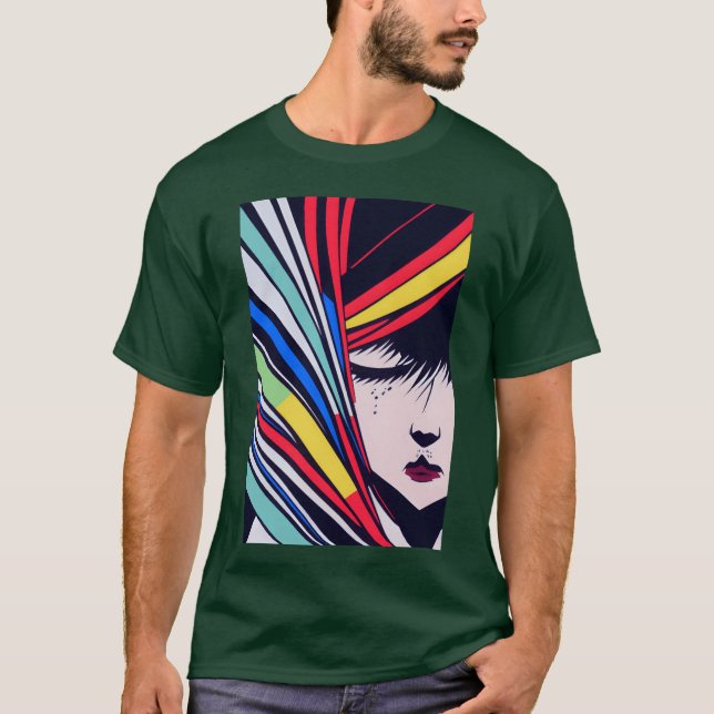 Anime Portrait gift T-Shirt (Front)