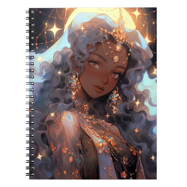Anime Princess Fantasy Art Notebook (Front)