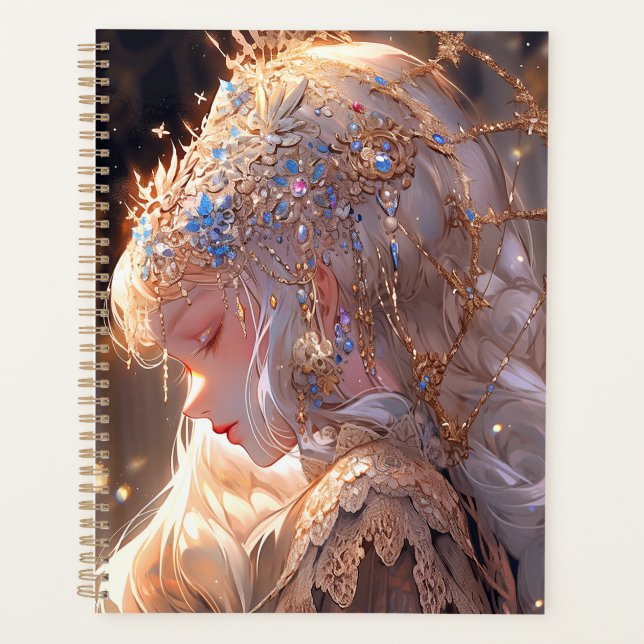 Anime Princess Girl Fantasy Art Planner (Front)