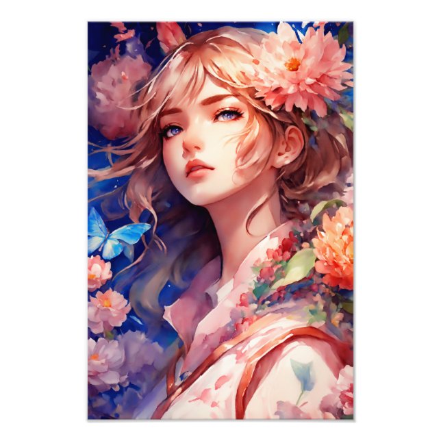 Anime Princess Photo Print (Front)