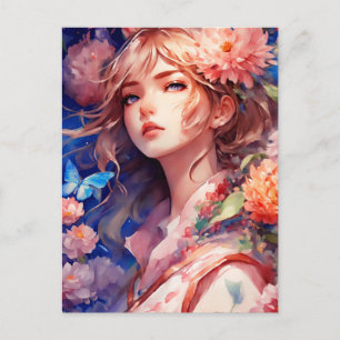 Anime Princess Postcard