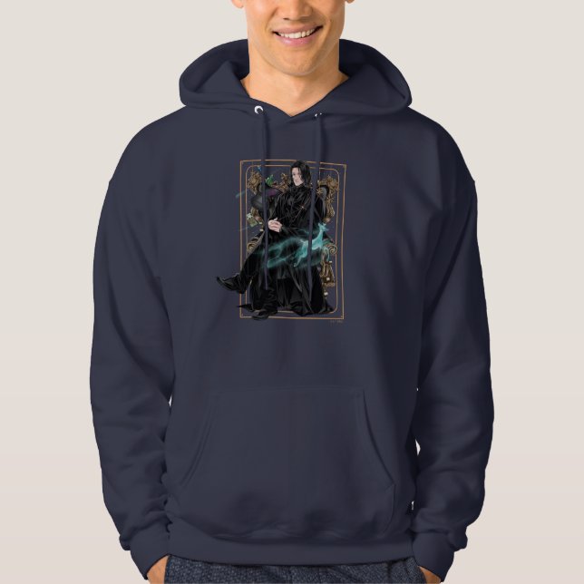 Anime Professor Severus Snape Seated Hoodie (Front)