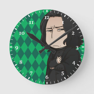 Anime Professor Snape Round Clock