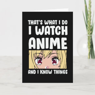 Anime Quote Design   I Watch Anime Card