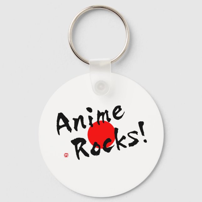 Anime Rocks! Keychain (Front)