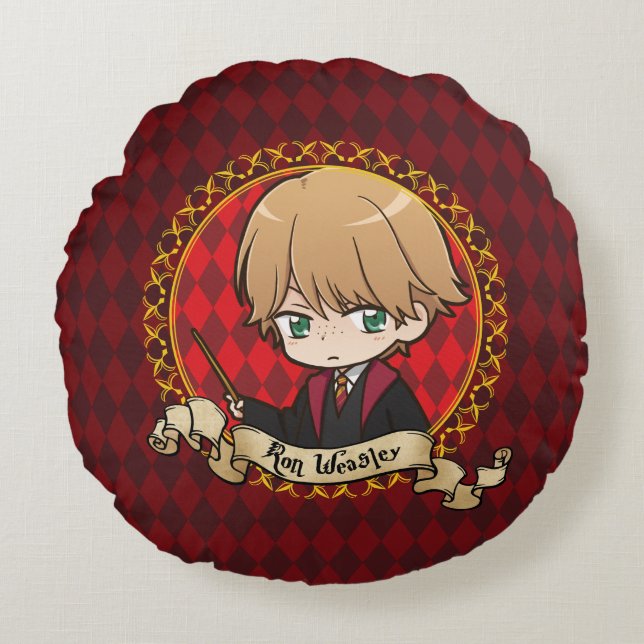 Anime Ron Weasley Round Pillow (Front)