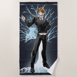 Anime Ron Weasley's Jack Russell Terrier Patronus Beach Towel