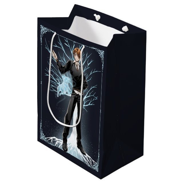 Anime Ron Weasley's Jack Russell Terrier Patronus Medium Gift Bag (Front Angled)