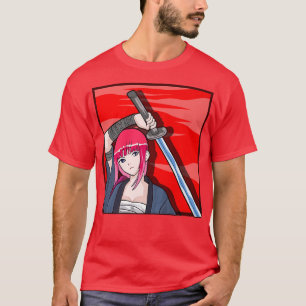 Anime Samurai Girl  Weeb & Anime  (2) T-Shirt