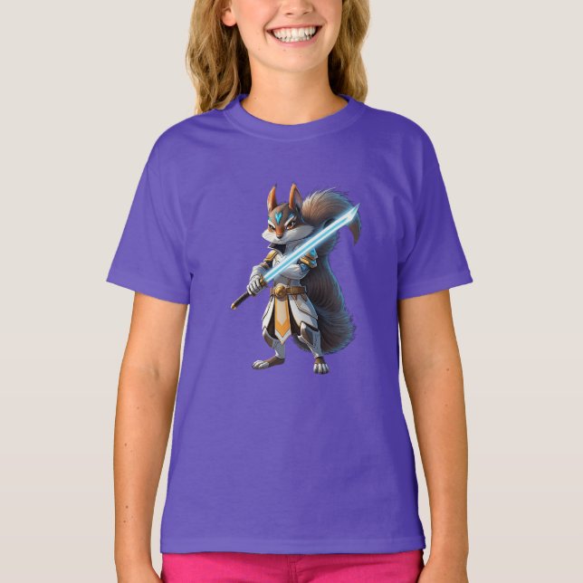 Anime Samurai Squirrel Warrior T-Shirt (Front)