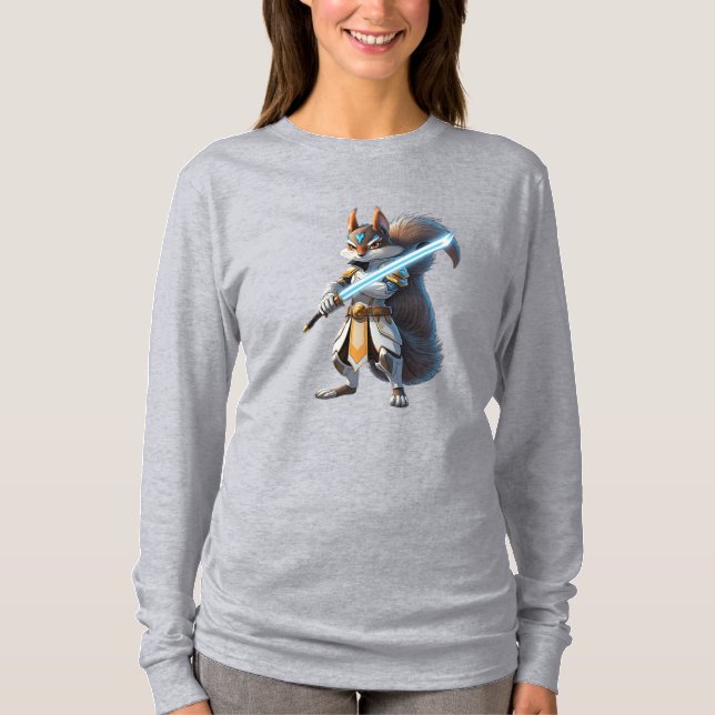 Anime Samurai Squirrel Warrior T-Shirt (Front)