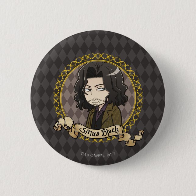 Anime Sirius Black 2 Inch Round Button (Front)
