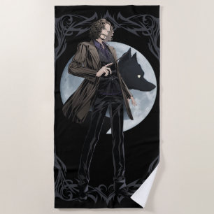 Anime Sirius Black Animagus Beach Towel