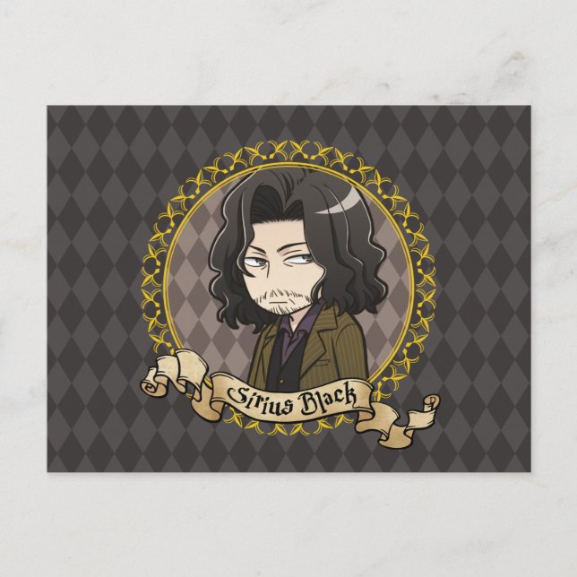 Anime Sirius Black Postcard (Front)
