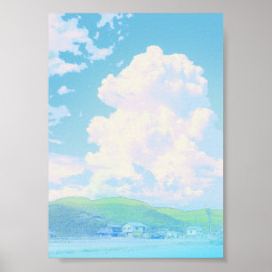 Anime Sky Landscape Poster