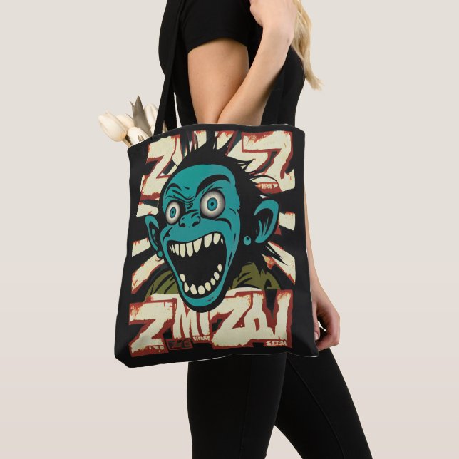 Anime smile tote bag (Close Up)