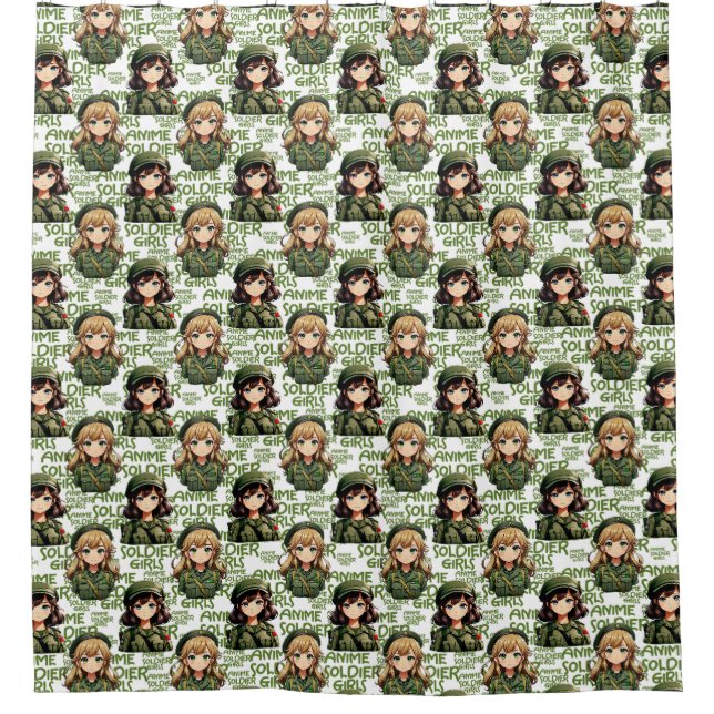 Anime Soldier Girls Pattern Design  (Front)