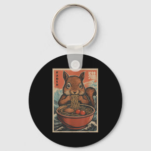 Anime Squirrel Ramen Japanese Kawaii Gifts For Men Keychain