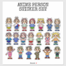 ANIME, STICKER SET