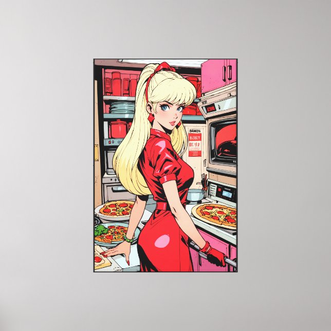 Anime Stretched Canvas Print (Front)