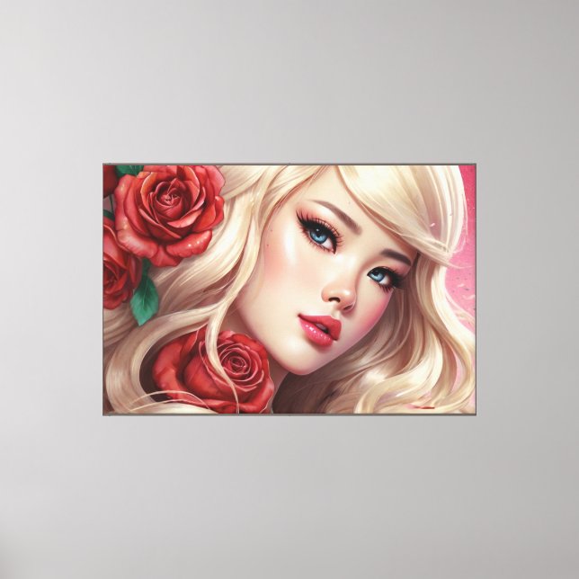 Anime Stretched Canvas Print (Front)