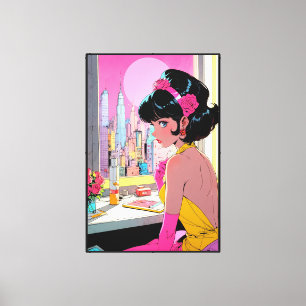 Anime Stretched Canvas Print
