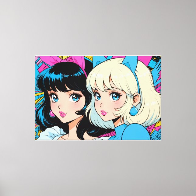 Anime Stretched Canvas Print (Front)