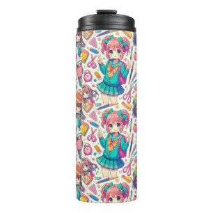 anime student thermal tumbler