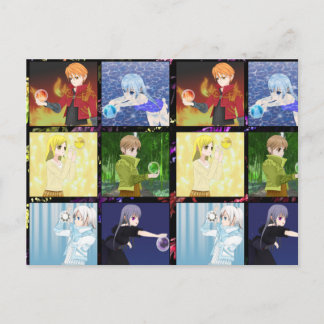 Anime Style Elements Postcard