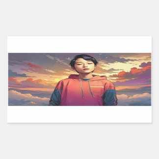 anime style portrait sticker