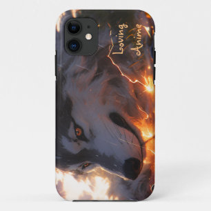 Anime style wolf iPhone 11 case