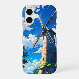 Anime Summer Windmill Countryside iPhone 16 Case