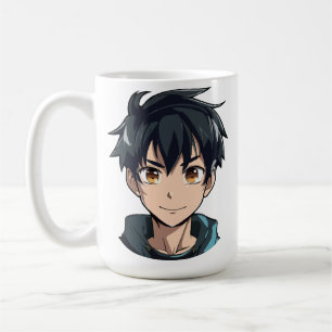 Anime Superpower Delight - Young Man Character Coffee Mug