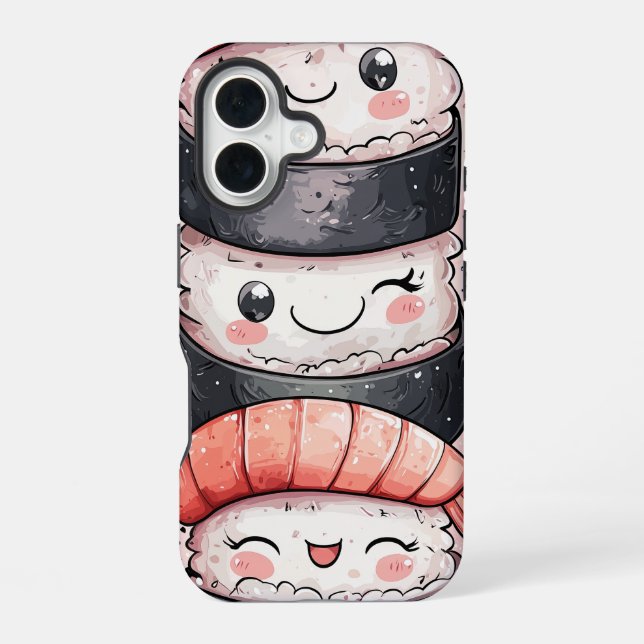 Anime Sushi Stack Phone Case (Back)
