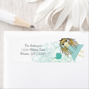 Anime Tea Party Invitation Return Address