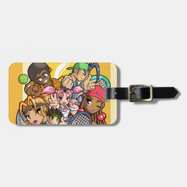 Anime Tennis Characters Luggage Tag (Front Horizontal)