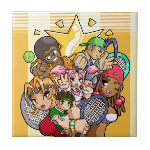Anime Tennis Characters Tile
