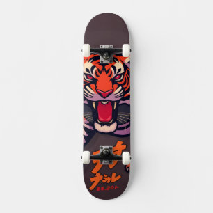 Anime tiger skateboard