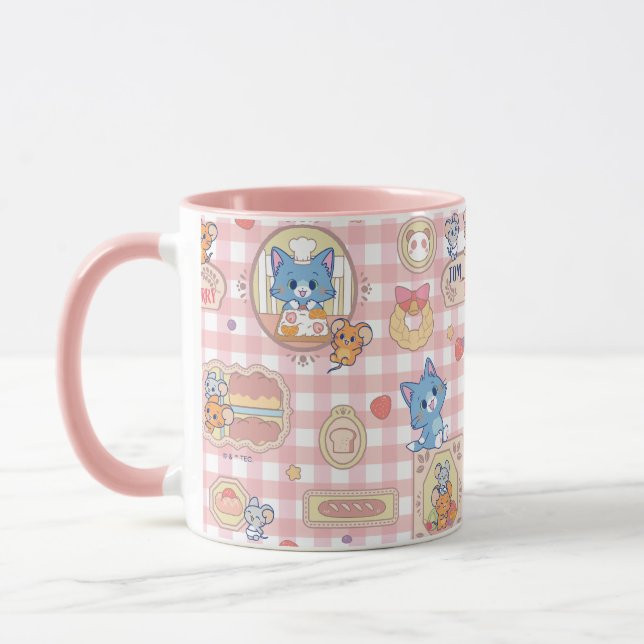 Anime Tom and Jerry Bakery Pattern Mug (Left)