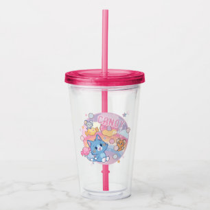 Anime Tom and Jerry Candy Party Acrylic Tumbler