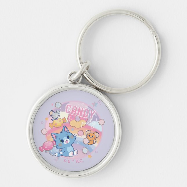 Anime Tom and Jerry Candy Party Keychain (Front)
