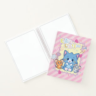 Anime Tom and Jerry Strawberry Fun Notebook